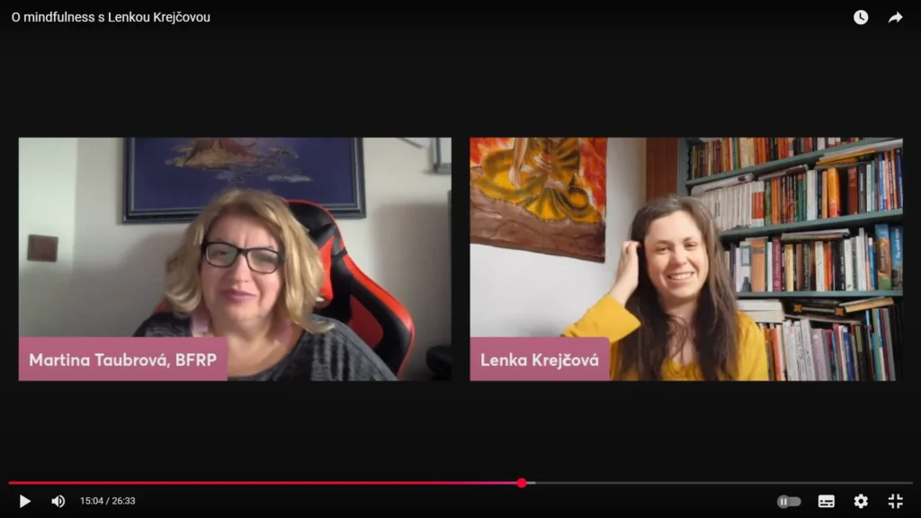 rozhovor o mindfulness s Martinou Taubrovou